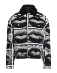 バルマン メンズ アウター ジャケット・ブルゾン デニムブルゾン BALMAIN Black ブラックのサムネイル