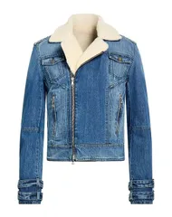 バルマン メンズ アウター ジャケット・ブルゾン デニムブルゾン BALMAIN Blue ブルーのサムネイル
