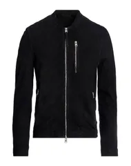 オールセインツ メンズ アウター ジャケット・ブルゾン レザーブルゾン ALLSAINTS Black ブラックのサムネイル