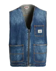 ゲス メンズ アウター ジャケット・ブルゾン デニムブルゾン GUESS Blue ブルーのサムネイル