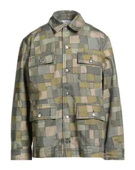 メゾンキツネ メンズ アウター ジャケット・ブルゾン デニムブルゾン MAISON KITSUN Military Green グリーンのサムネイル