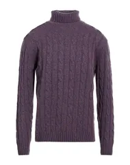ダニエル フィエゾリ メンズ アウター ニット・セータートルネック DANIELE FIESOLI Dark Purple パープルのサムネイル