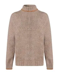 フェデーリ メンズ アウター ニット・セータートルネック FEDELI Beige ベージュのサムネイル
