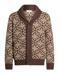 グランサッソ メンズ アウター カーディガン GRAN SASSO Chocolate Brown ブラウンのサムネイル