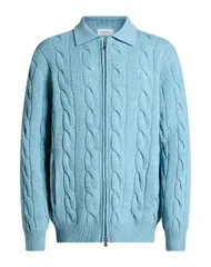 グランサッソ メンズ アウター カーディガン GRAN SASSO Sky Blue ブルーのサムネイル