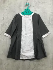 zuppa di zucca ズッパディズッカ 切り替え フラワー 刺繍 ワンピース size110/グレー  ■◇ キッズのサムネイル