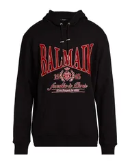バルマン メンズ アウター パーカー・スウェット BALMAIN Black ブラックのサムネイル