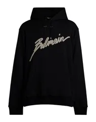 バルマン メンズ アウター パーカー・スウェット BALMAIN Black ブラックのサムネイル