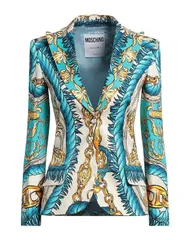 モスキーノ レディース アウター ジャケット・ブルゾン テーラードジャケット MOSCHINO Turquoise Blue ブルーのサムネイル
