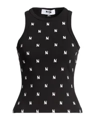 エムエスジイエム レディース トップス シャツ タンクトップ MSGM Black ブラックのサムネイル