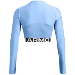 アンダーアーマー レディース トップス シャツ 長袖 Under Armour HeatGear LongSleeve Performance Gym Top Blue ブルーのサムネイル