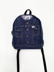 Lee リー デニムシャツ風 ジージャン風 リュック デイパック バッグ sizeM/紺 ■■キッズのサムネイル