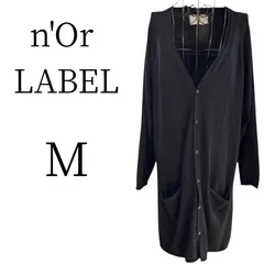 ★美品 n'Or LABEL ノアールレーベル ブラック ロング カーディガン・ボレロ・アンサンブル Mのサムネイル
