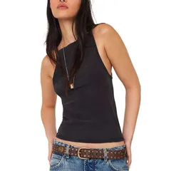 フリーピープル レディース トップス タンクトップ Free People Mia Tank Top Womens Black ブラックのサムネイル