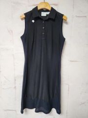 DESCENTE GOLF デサントゴルフ ワンピース ノースリーブ フリル 黒