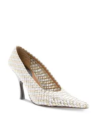 ステラマッカートニー レディース シューズ パンプス トール Stella McCartney Womens Elsa Metallic Woven Pumpsilver シルバーのサムネイル