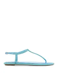 レネ・カオヴィラ レディース シューズ サンダル Rene Caovilla Womens Thong Sandals Aqua Satin アクアのサムネイル