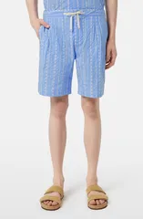 スコッチアンドソーダ メンズ ボトムス ハーフパンツ・ショーツ ショートパンツ コットン 刺繍 Scotch Soda Embroidered Eyelet Cotton Bermuda Shortsのサムネイル