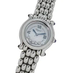 ショパール Chopard 時計 レディース ブランド ハッピースポーツ 5P ダイヤモンド クオーツ QZ ステンレス SS 27/8250-23 シルバー ホワイト 磨き済み 【中古】のサムネイル