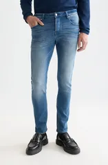 スコッチアンドソーダ メンズ ボトムス デニムパンツ スリムフィット ジーンズ Scotch Soda Ralston Slim Fit Jeans Bright Sunのサムネイル