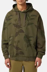 スコッチアンドソーダ メンズ アウター パーカー・スウェット パイル Scotch Soda Over Dye Allover Loose Fit French Terry Hoodie Leavesのサムネイル