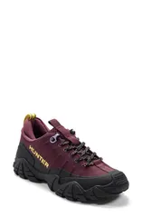ハンター レディース シューズ スニーカー Hunter Sara Waterproof Sneaker Dark Purple 500 パープルのサムネイル