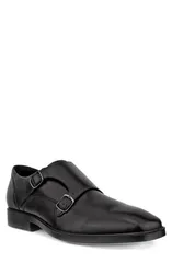 エコー メンズ シューズ モンクストラップ モンク ダービー ECCO Metropole Milan Double Monk Strap Derby Black ブラックのサムネイル