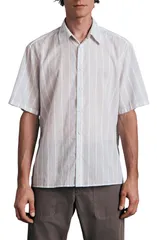 ラグアンドボーン メンズ トップス シャツ rag bone Dalton Stripe Short Sleeve ButtonUp Shirt Blustripe ストライプのサムネイル