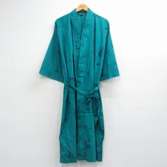 XL/古着 ノーティカ 長袖 ブランド ガウン 羽織 メンズ 90年代 90s ヨット 大きいサイズ ロング丈 コットン グリーン 26jul15のサムネイル