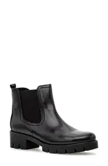 ガボール レディース シューズ ブーツ・レインブーツ Gabor Lug Sole Boot Black ブラックのサムネイル