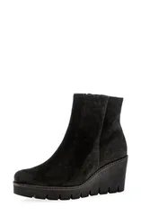 ガボール レディース シューズ ブーツ・レインブーツ Gabor 74780 Wedge Bootie Black ブラックのサムネイル