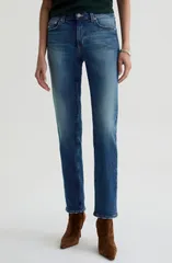 エージー レディース ボトムス デニムパンツ ストレート ローライズ ジーンズ AG Sandra Low Rise Slim Straight Leg Jeans 10 Years Illiadのサムネイル