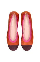 プリティ・バレリーナ レディース シューズ パンプス Pretty Ballerinas Round toelasticated ballet flat Ochreのサムネイル