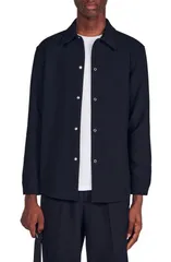 サンドロ メンズ トップス シャツ ジャージー 長袖 SANDRO Longsleeved jersey shirt Black ブラックのサムネイル