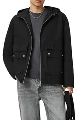 オールセインツ メンズ アウター ジャケット・ブルゾン AllSaints Morton Jacket Black ブラックのサムネイル