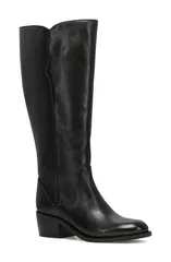 フライ レディース シューズ ブーツ・レインブーツ Frye Carson 2 Piping Knee High Boot Black ブラックのサムネイル
