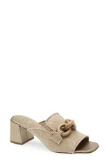 ペドロガルシア レディース シューズ ヒール Pedro Garcia Umita Block Heel Mule Natural BurlapOakのサムネイル