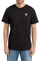 ジースター メンズ トップス Tシャツ コットン グラフィック GSTAR Trims Back Organicotton Graphic TShirt Dark Black ブラックのサムネイル