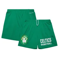 ミッチェルネス メンズ ボトムス ハーフパンツ・ショーツ メッシュ ショートパンツ Mens Mitchell Ness Kelly Green Boston Celtics Hardwood Claのサムネイル