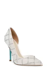 ベッツィジョンソン レディース シューズ パンプス Betsey Johnson Cruze Half DOrsay Pointed Toe Pump Ivory アイボリーのサムネイル