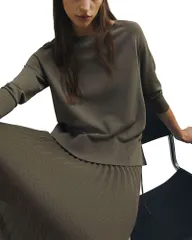 マレーラ レディース アウター ニット・セーター Marella Mlmedile Adjustable Sweater Brown ブラウンのサムネイル
