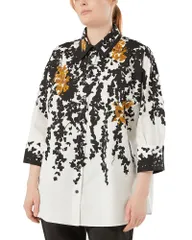 マリナリナルディ レディース トップス シャツ Marinaldi Mrncalao Shirt White Black ホワイトのサムネイル