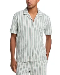 ヴィンス レディース トップス シャツ プリント Vince Jacquard Printed Shirt Exclusive Off WhiteOcean Breeze オフホワイトのサムネイル