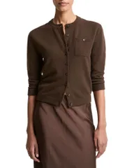 ヴィンス レディース アウター カーディガン Vince Pocket Cardigan Dark Barkのサムネイル