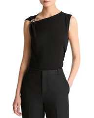 ヴィンス レディース トップス シャツ アシンメトリー Vince Asymmetric Top Black ブラックのサムネイル