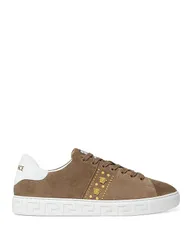 ヴェルサーチ レディース シューズ スニーカー スエード Versace Mens Greca Embellished Suede Sneakers Warm Beige ベージュのサムネイル