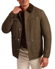 テッドベーカー メンズ アウター ジャケット・ブルゾン Ted Baker Nevers Waxed Chore Jacket Khaki カーキのサムネイル