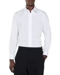 サンドロ メンズ トップス シャツ Sandro Chemise Long Sleeve Button Front Shirt White ホワイトのサムネイル