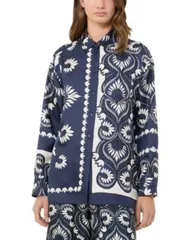 ウィークエンド マックスマーラ レディース トップス シャツ シルク Weekend Max Mara Lastra Silk Top Navy ネイビーのサムネイル