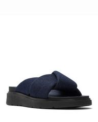 フィットフロップ レディース シューズ サンダル デニム FitFlop Womens GenFFoldedenim Sandals Dark Denim デニム